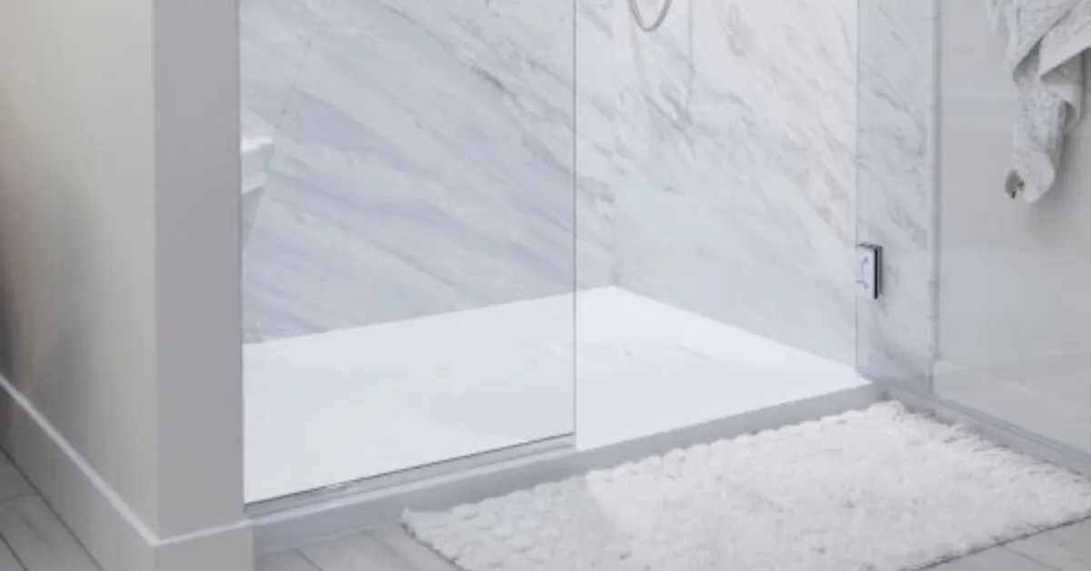 shower base installation